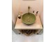 Handmade Solid Travertine Stone Bathroom Furniture Neda