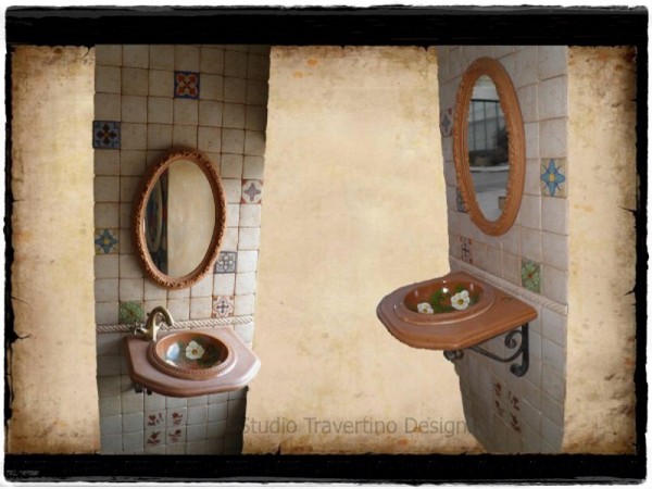 Membership wc travertine sink Artemis