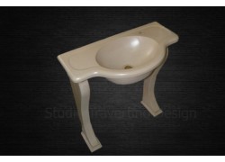 Πέτρινος travertino νιπτήρας μπάνιου Δελφοί. 