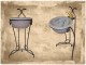 Membership bath rustic floor washbasin Theon Patra.
