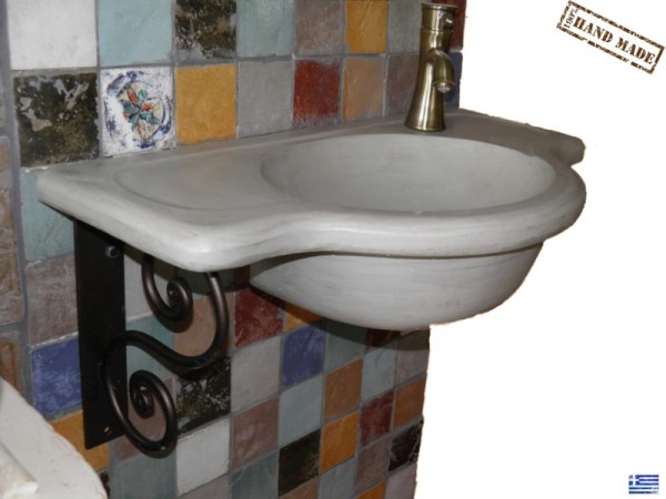 Travertino Μπάνιου Νεροχύτες Πάγκοι Δελφοί 