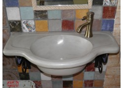 Travertino Μπάνιου Νεροχύτες Πάγκοι Δελφοί 